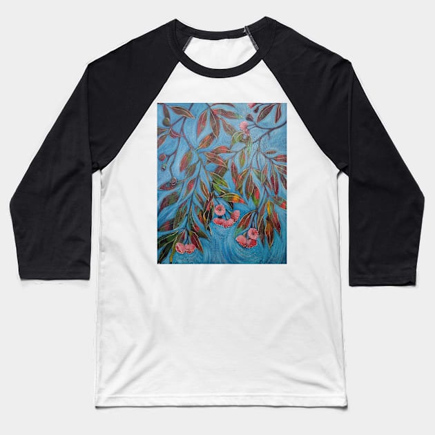 Dancing Flowering Gum Baseball T-Shirt by bevhardidge